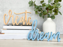 Load image into Gallery viewer, Wood Create &amp; Dream | Sign Decor Bundle