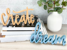 Load image into Gallery viewer, Wood Create &amp; Dream | Sign Decor Bundle