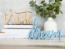 Load image into Gallery viewer, Wood Create & Dream | Sign Decor Bundle