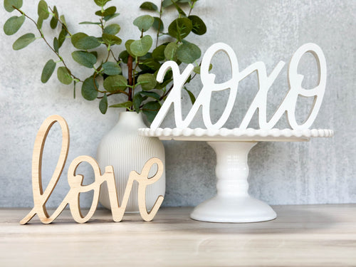 Wood Love & Xoxo | Sign Decor Bundle