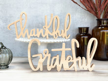 Load image into Gallery viewer, Wood Thankful &amp; Grateful | Sign Decor Bundle