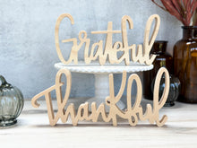 Load image into Gallery viewer, Wood Thankful & Grateful | Sign Decor Bundle