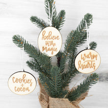 Load image into Gallery viewer, Christmas Ornament Set with Sweet Sayings