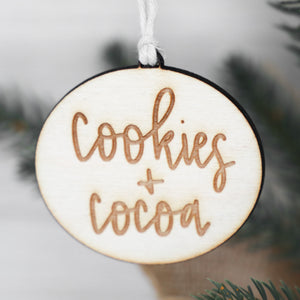 Christmas Ornament Cookies and Cocoa