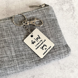 Psalm 34:18 Keychain - The Lord Is Near To The Brokenhearted & Saves The Crushed In Spirit