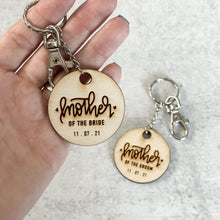 Load image into Gallery viewer, Mother of the Bride & Groom Keychain
