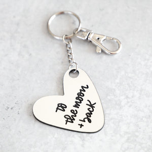 Love You To The Moon & Back Keychain