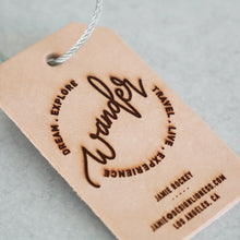 Load image into Gallery viewer, Wander | Custom Leather Luggage Tag