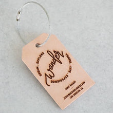 Load image into Gallery viewer, Wander | Custom Leather Luggage Tag