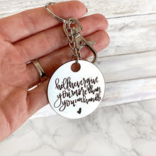 Load image into Gallery viewer, Corinthians Keychain | He'll Never Give You More Than You Can Handle