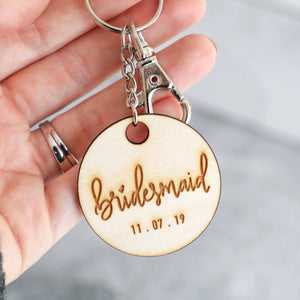 Bridal Party | Keychain (Bridesmaid, Maid of Honor, Matron of Honor)