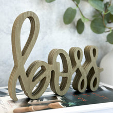 Load image into Gallery viewer, Boss | Wood Sign Decor