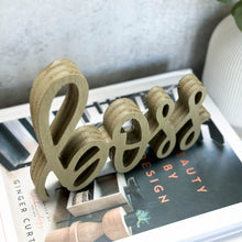 Load image into Gallery viewer, Boss | Wood Sign Decor