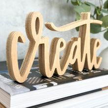 Load image into Gallery viewer, Create | Wood Sign Decor
