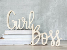 Load image into Gallery viewer, Girl Boss | Wood Sign Decor