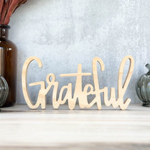 Load image into Gallery viewer, Grateful | Wood Sign Decor