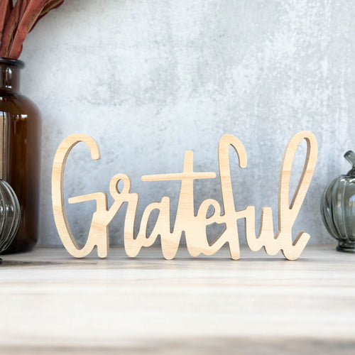 Grateful | Wood Sign Decor