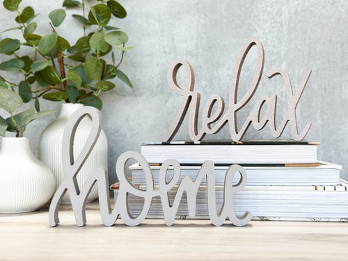 Wood Home & Relax | Sign Decor Bundle