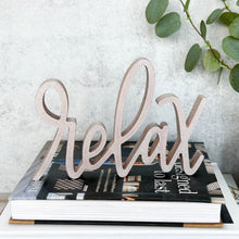 Load image into Gallery viewer, Relax | Wood Sign Decor