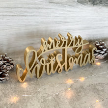 Load image into Gallery viewer, hand-lettered Merry Christmas sign