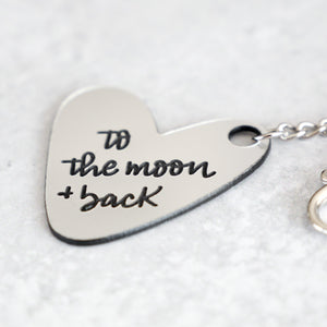 Love You To The Moon & Back Keychain