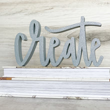 Load image into Gallery viewer, hand-lettered &#39;create&#39; sign