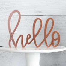 Load image into Gallery viewer, Hello | Sign Decor