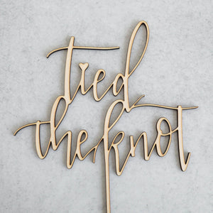 Tied The Knot | Cake Topper