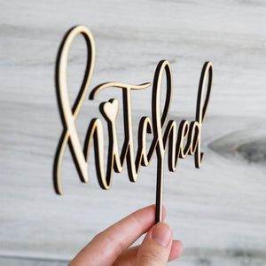 Hitched | Cake Topper